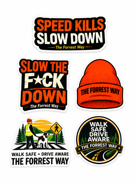 The Forrest Way Vinyl Stickers